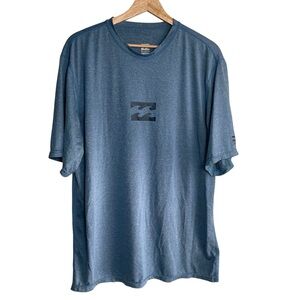 Billabong Men's Heathered Blue Tee Shirt